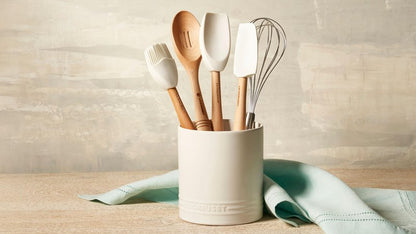 Le Creuset Stoneware Signature Straight Wall Utensil Crock, 1 qt., Shallot