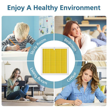 G3 Pet Care Filter Compatible with AMEIFU G3 (Sferf-30) Air Purifier and VEWIOR A3 Air Purifier, 3-in-1 HEPA Air Cleaner Pet Filter, Yellow, 2 Pack