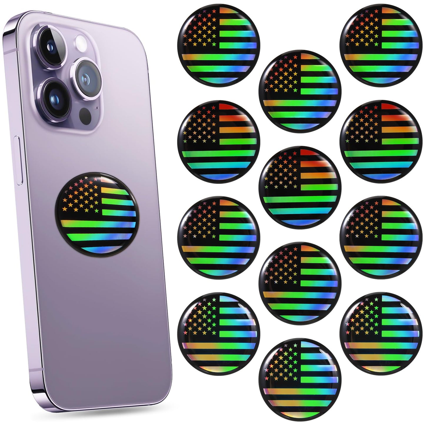Zonon 18 Pieces Emf Stickers Emf Blocker for Cell Phone Radiation Equipment Neutralizers Devices Accessories for Laptops Computers(Blue Style)