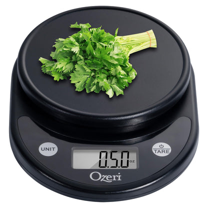 Ozeri® Pronto® Digital Multifunction Kitchen and Food Scale with Variable Graduation Technology®, All Black