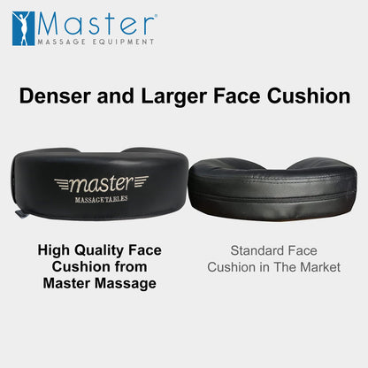 Master Massage 28" Argo Portable Massage Table with Extra Music Master Crescent Round High Fidelity Sound Face Cradle Cushionin
