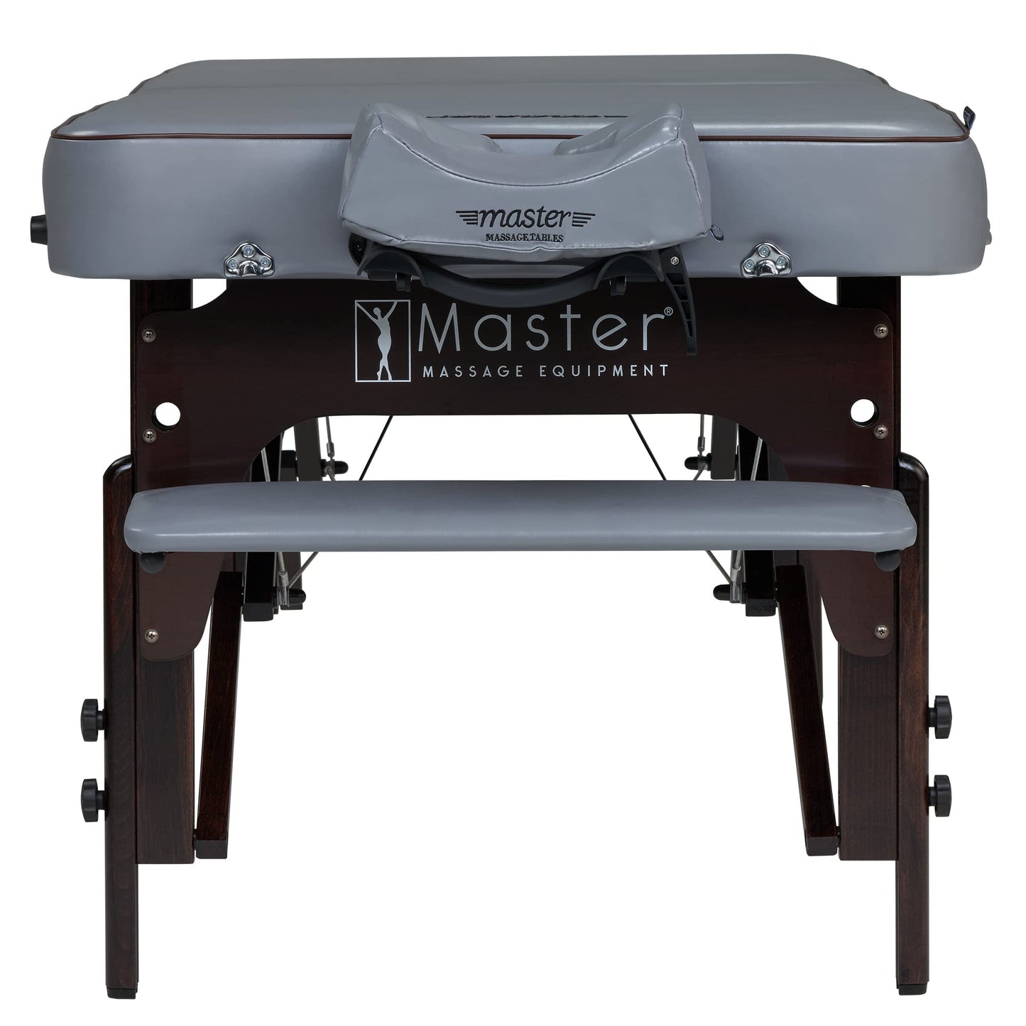 Master Massage 30" Montour Lx Portable Massage Table Package with 3" Memory Foam, Dove Grey- Foldable Massage Table, Folding Spa Beauty Bed