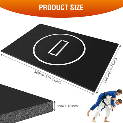 Generic Rollout Wrestling Mat Waterproof Gymnastics Training Mat for BJJ MMA Martial Art Boxing Grappling & Judo