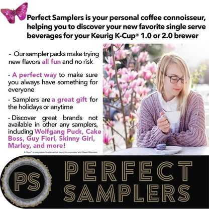 Crazy Cups Variety Pack Sampler Assorted Single Serve Coffee Pods, Premium Coffee, 30 Count