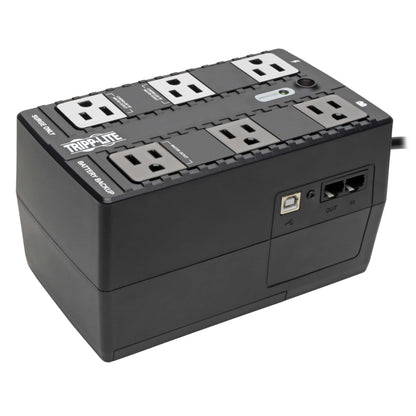 Tripp Lite 350VA UPS Battery Backup Surge Protector Efficient Energy-Star Certified, AVR, 6-Outlet Uninterruptible Power Supply, Dataline Protection, 3-Year Warranty & $100,000 Insurance (ECO350UPS)