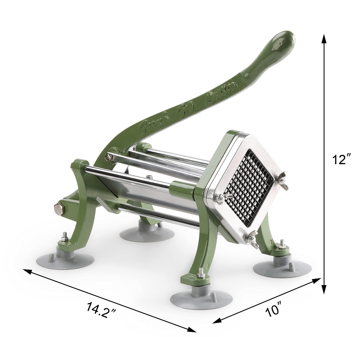 New Star Foodservice 37340 Commercial Restaurant French Fry Cutter with Suction Feet, 1/4-Inch