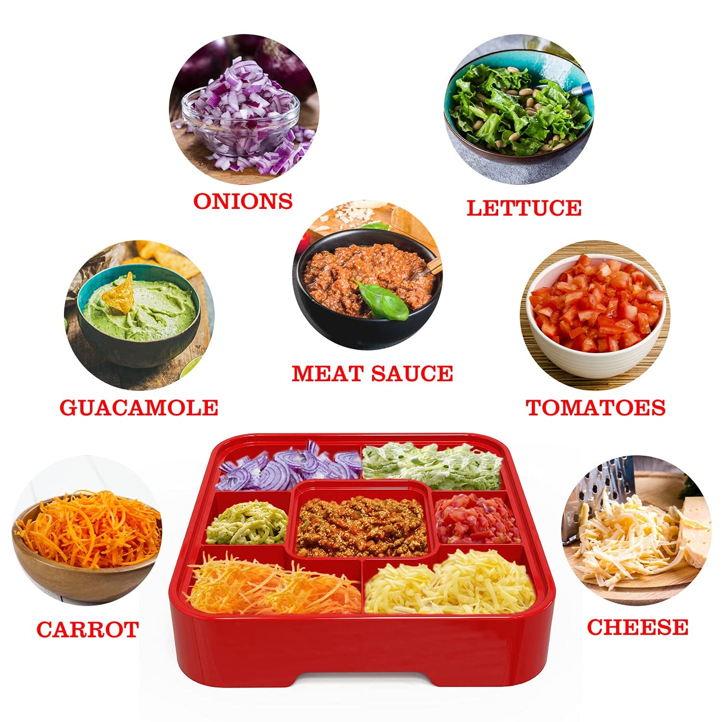 QINOL Taco Holder Stand, Taco Bar Serving Set for a Party 4 Taco Holders Nachos Tortilla Taco Serving Platter Stackable Tuesday Kit, Taco Night