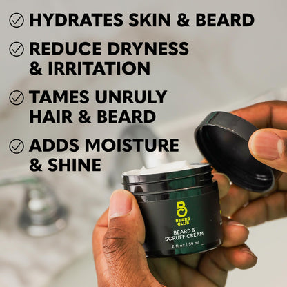Beard Club - Beard Growth Serum with Natural Castor, Coconut and Avocado to Grow a Thicker, Fuller Beard, Fill in Patches and Stimulate Healthier Facial Hair Growth