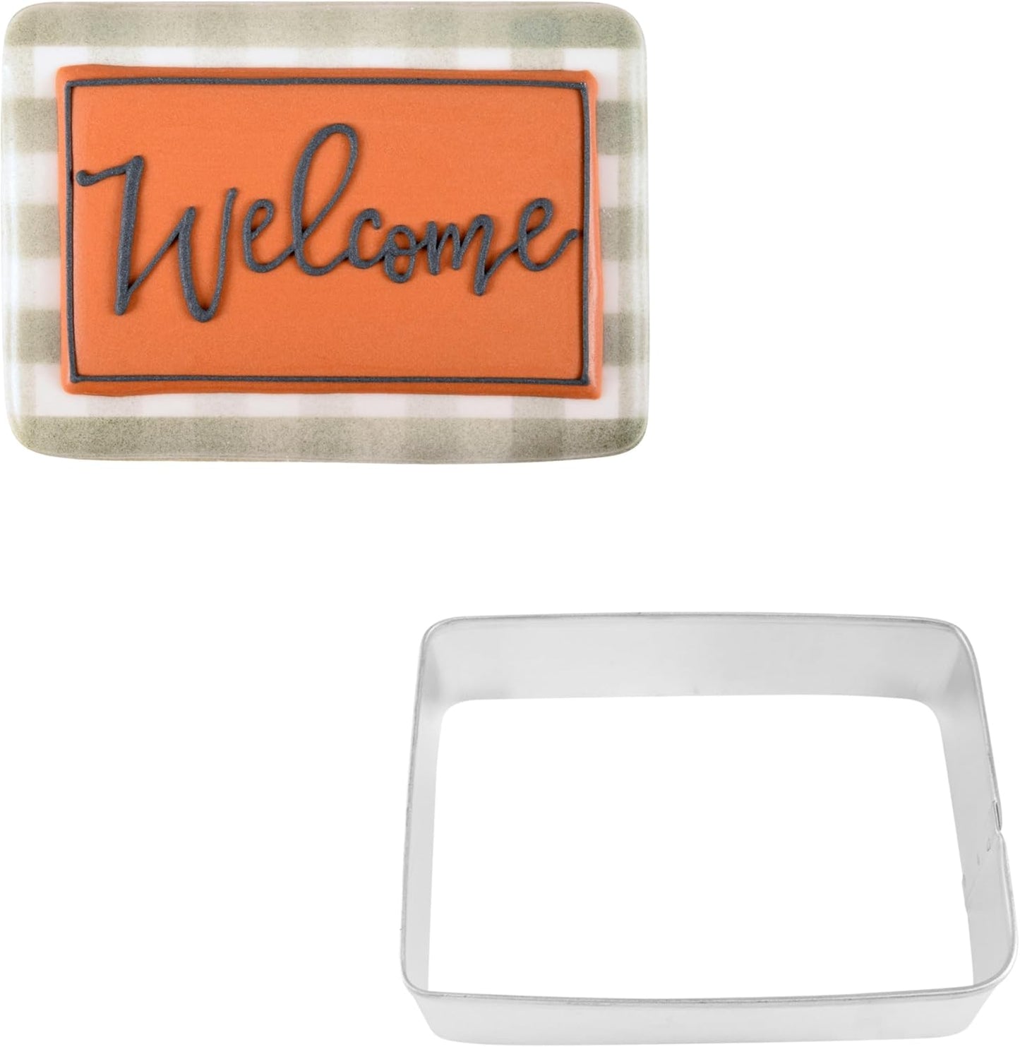 CybrTrayd R&M Rectangle Cookie Cutter, 3.5", Metallic