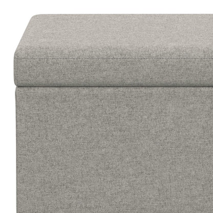 SIMPLIHOME Avalon Extra Large Storage Ottoman Bench - 54 inch Wide Upholstered Linen Look Fabric Rectangular Lift-Top Ottoman in Cloud Grey, Contemporary Bench for Living Room with Hidden Storage