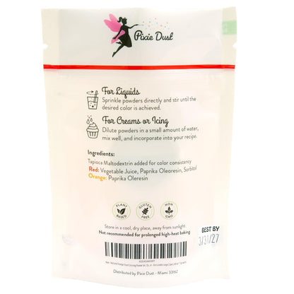 Pixie Dust Dye-Free Food Coloring Powders Set - All-Natural, Plant-Based | 2 Jars (0.40 oz Each)