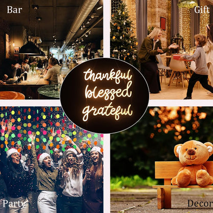 Relax Renew Refresh Neon Sign Led Dimmable Neon Lights for Bar Room Home Art Wall Decor Party Window Living Room Decor Christmas' Birthday Gift (Warm white)