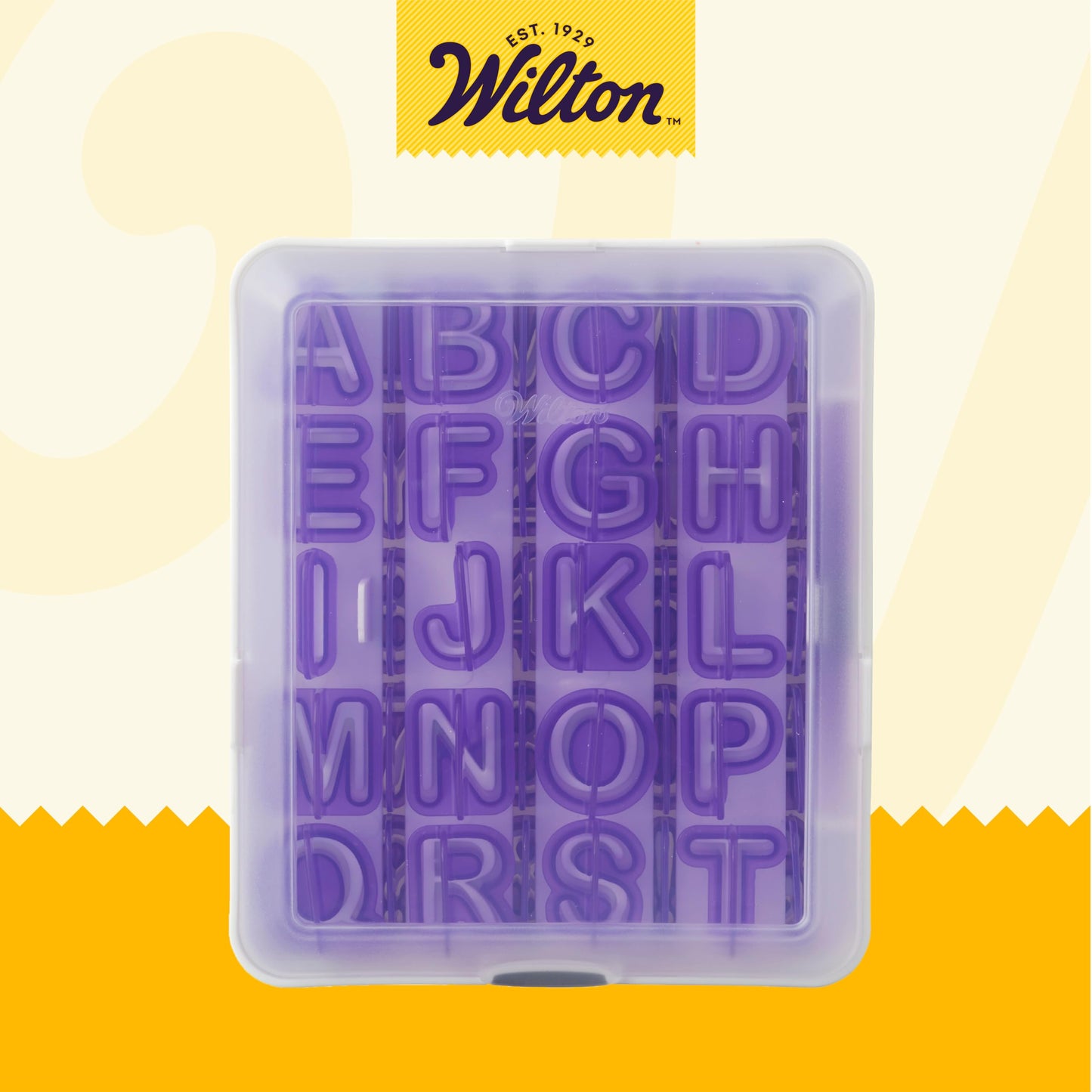 Wilton Fondant Alphabet & Number Cutters with Case, Letter and Number Stamp Set for Cake Decorating, 42 PIece