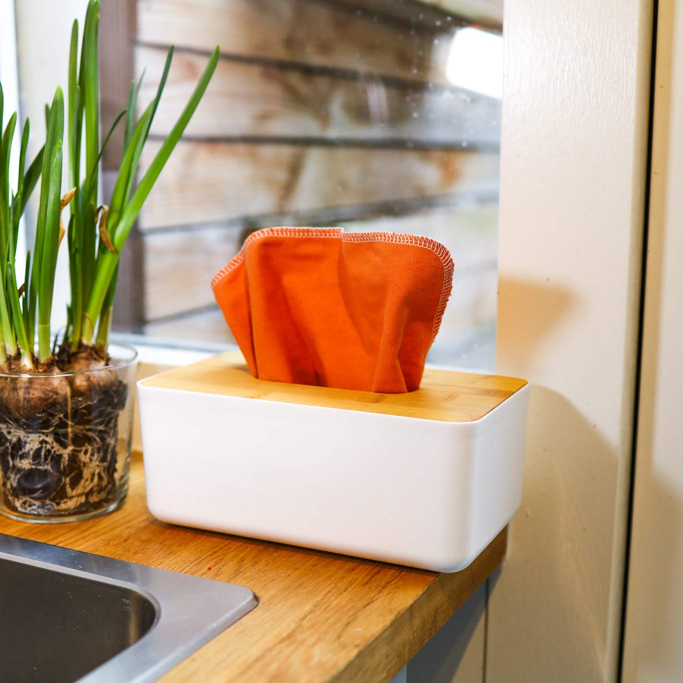 Reusable Paper Towels - Value Pack of 24 Paperless Paper Towels! - 100% Cotton, Super Soft, Absorbent, Washable and Made To Last
