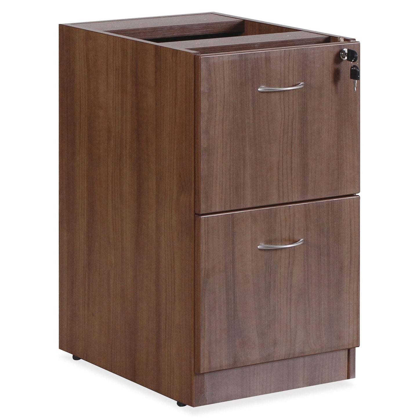 Lorell Essentials Series Walnut Hanging Pedestal