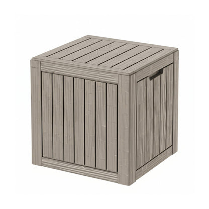 MAKINO 275 Gallon Resin Outdoor Storage Box, Waterproof Deck Box with Lockable Lid, Outside Storage Box for Patio Furniture, Pool Accessories, Garden Tools, Storage Bench for Backyard, Coffee