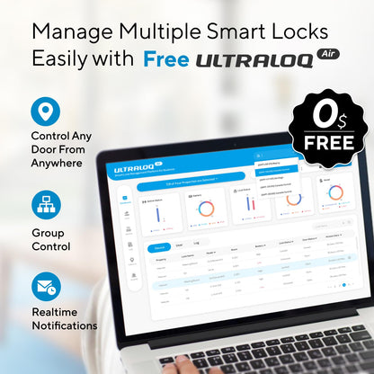 ULTRALOQ Bolt NFC WiFi Smart Lock, Keyless Entry Deadbolt with iPhone/Android Tap, App Remote Control, Keypad, Works with Apple Home, Siri, Alexa, BHMA Certified, Easy Install, 10 Mo. Battery