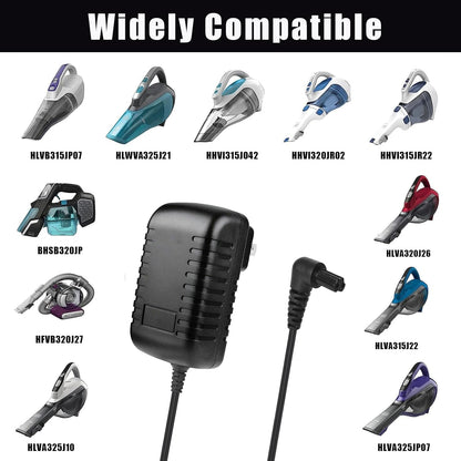 15V Charger for Black and Decker Dustbuster Handheld Vacuum, Power Adapter for HHVI315JO42 and Others