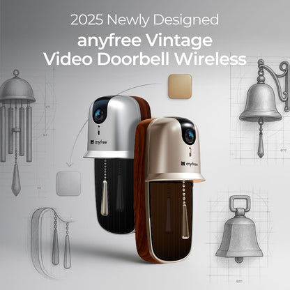 Doorbell Camera Wireless Video Doorbell with Chime, AI Motion Detection Doorbells with 2.4/ 5Ghz WiFi,Solar Assist Battery, HDR Night Vision,Long Distance 2-Way Talk, Local/AWS Cloud Storage