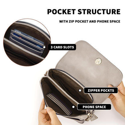 CHOLISS Small Crossbody Bags for Women, Vegan Leather Cell Phone Purse, Mini Travel Purse with Adjustable Strap
