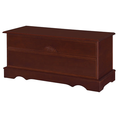 Coaster Home Furnishings - Paula - Wood - Cedar Chest with Storage Trunk, Rectangular Shape and Traditional Style - Bedroom - 40-Inch - Warm Brown - 4694