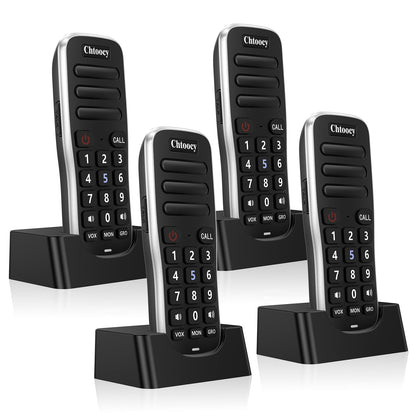 Intercoms Wireless for Home, 1 Mile Long Range for House Business Office, Handheld Room to Room Communication System, Rechargeable Loud & Clear 10-Channel Anti-Interference Intercom System
