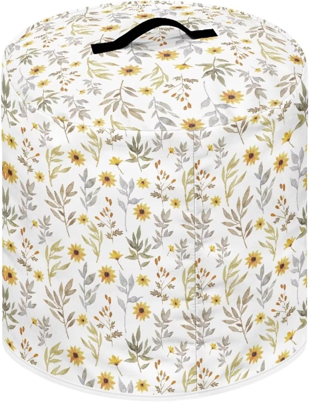Floral Art Print Dust Cover for 8 Quart Round Pressure Cooker, Home Decor Accessories for Small Kitchen Appliance