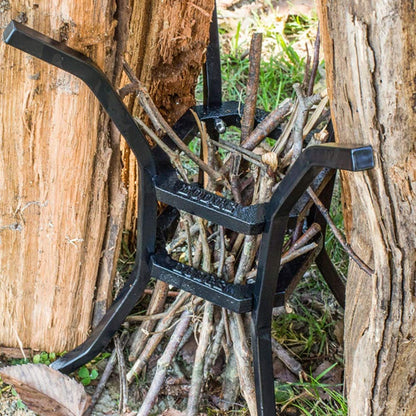 Lodge Campfire Cooking Stand - Outdoor Cooking Stand Designed for Vertical and Horizontal Use - 9 Inch