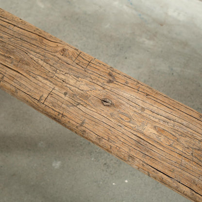 Approx. 3-3.5ft. Long Vintage Noodle Bench Weathered Natural (Size & Finish Vary)