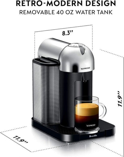 Breville Nespresso Vertuo Coffee & Espresso Maker - Versatile Brewing System for Rich Flavor