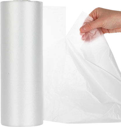 PARTY BARGAINS 11" x 14" Plastic Produce Bags on a Roll - 900 Clear Grocery and Bread Bags, Convenient Pack