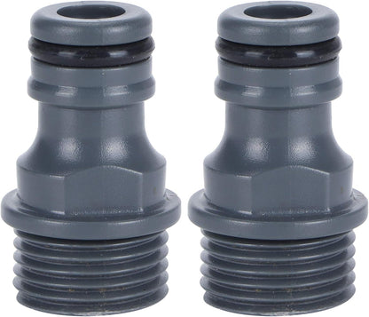 Zerodis 2Pcs Parts Connectors, Thread Telescopic Quick Connector Nipple for Garden Hose Tap Adapter