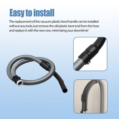 Shinelan S2110 S501 S524 Replacement for Miele Vacuum Plastic Bent End Hose,Replacement Part 5269091 Compatible with Miele Compact C1, C2, C3 S4,Canister Vacuum Cleaner