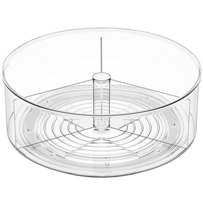 Divided Drink Packet Organizer, Largr Rotating Clear Lazy Susan Turntable for Powdered Drink Mix, Water Drink Packet Holder, Water Flavor Packet, Coffee, Tea – Space-Saving Countertop Organizer