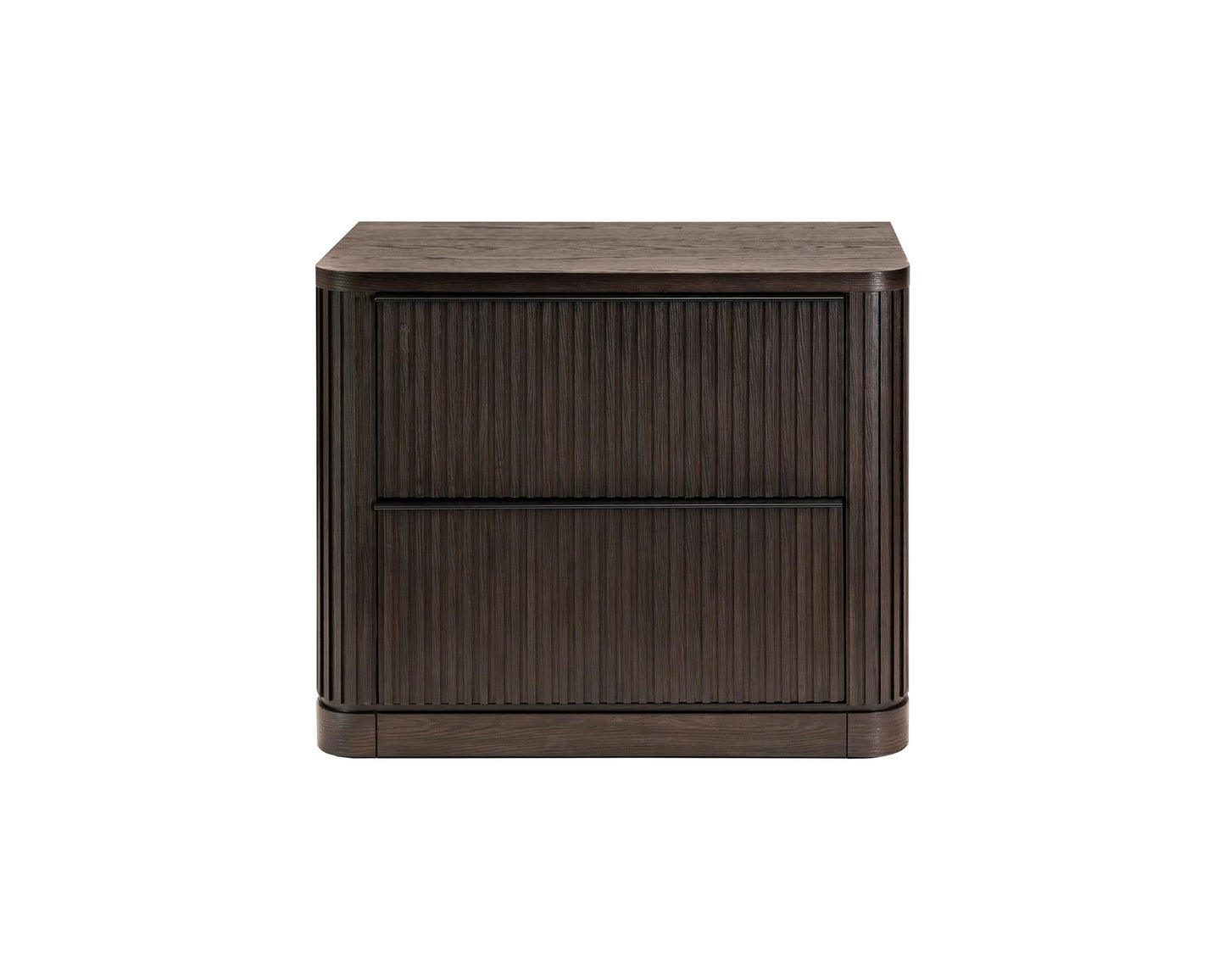 Martin Furniture Wood Lateral File with Legal Letter File Drawer Office Storage Brown