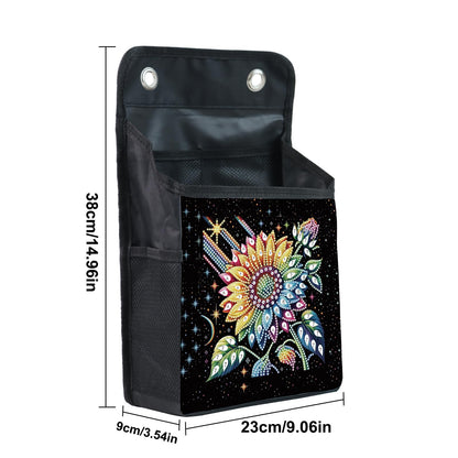 Diamond Painting Storage Organizer Kit with Beautiful Pattern Design Round and Special Shape Diamond Art Kit，Door Hanging Holder Suitable for Storing Small Items, Foldable Wall Pouch Without Hooks