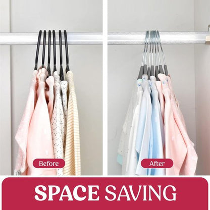 LDC Grey Velvet Hangers 30 Pack - Premium Non-Slip Felt Coat & Pants Hangers - Heavy Duty 360° Swivel Hook