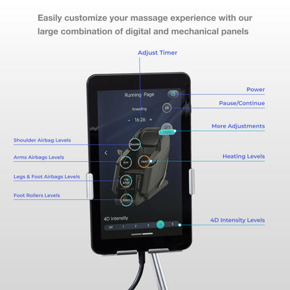 Osaki 2026 4D Ion l Full Body Massage Chair l 4D Massage Mechanism l Voice Control l 24 Auto Massages l SL-Track l Zero Gravity l Space Saving l Touchscreen Controller l Bluetooth Speaker (Brown)