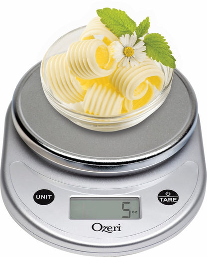 Ozeri® Pronto® Digital Multifunction Kitchen and Food Scale with Variable Graduation Technology®, All Silver