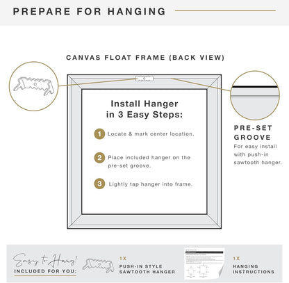 MCS Deep Floating Canvas Frame, Art Frames for Canvas Paintings, 12 x 12 Inch with Adhesive Fasteners and Hardware