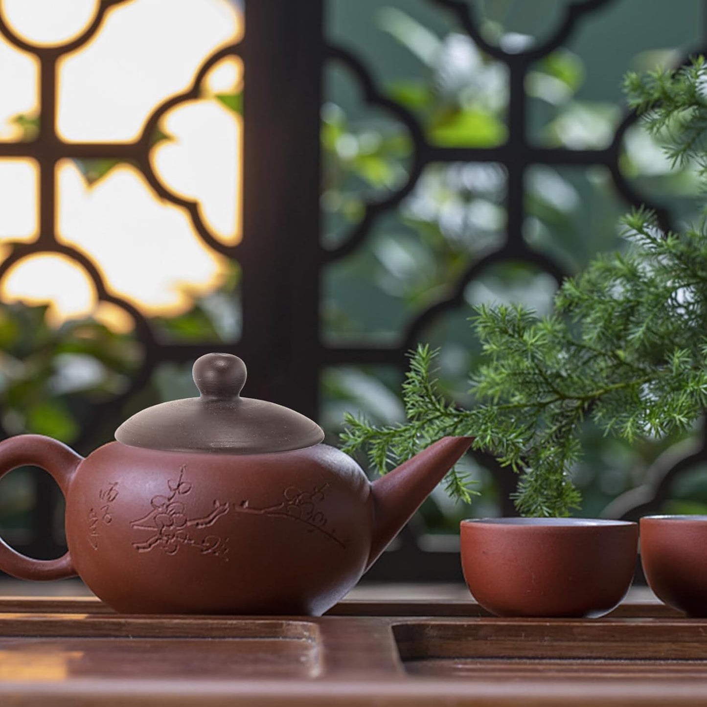 Ceramic Teapot Lid, Universal Repair Lid for Purple Clay Teapot, Replaceable Lid for Teapot