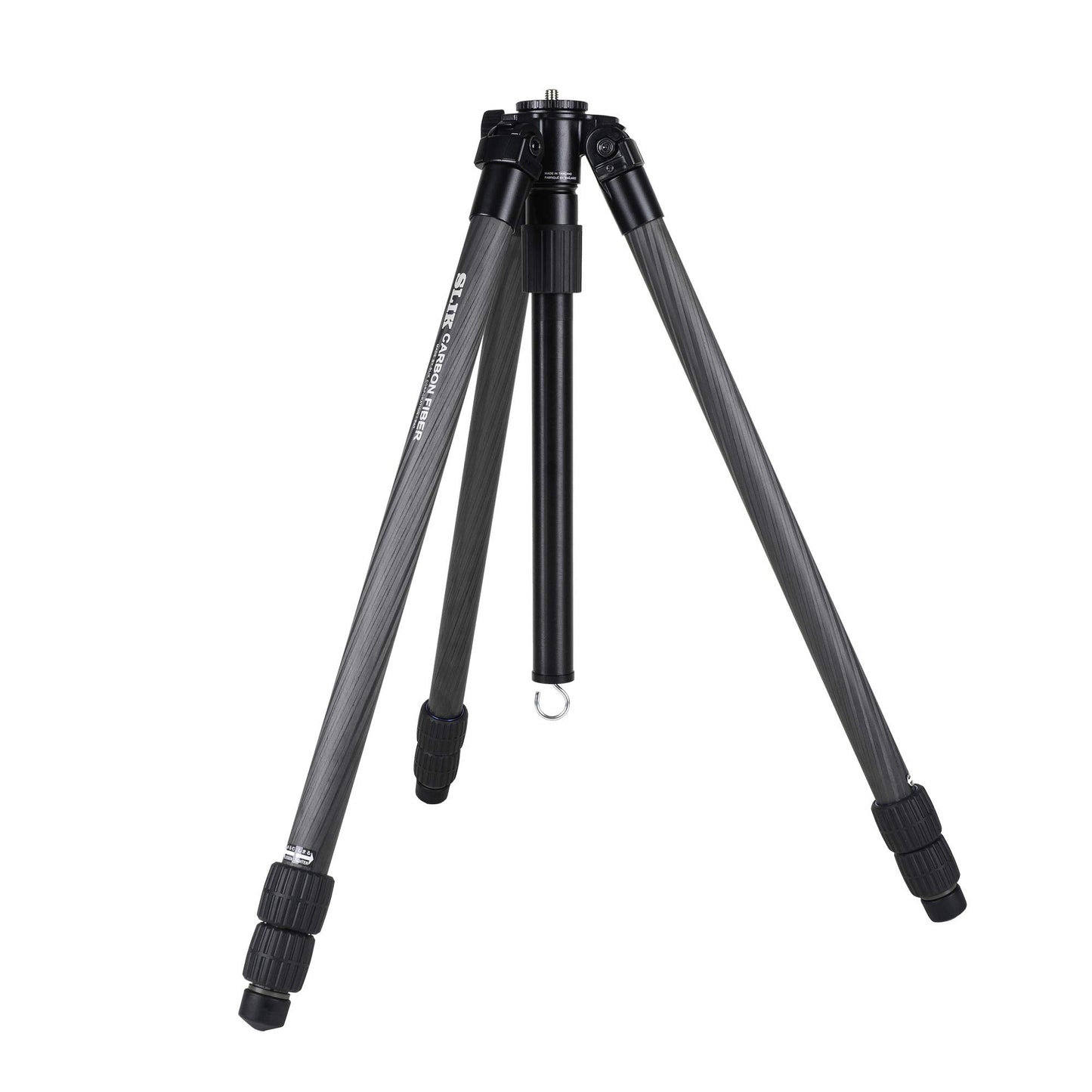 SLIK PRO CF-833 Heavy Duty Professional Carbon Fiber Tripod Legs 67" Tall (615-922) - Folds Down to 23.6", Weighs 3.4lbs, Supports 39lbs - Perfect for Heavy Photography, Video, and Glassing Equipment