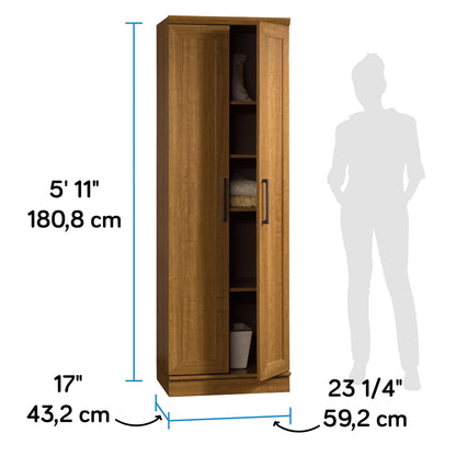 Sauder HomePlus Storage Cabinet/ Pantry cabinets, Sienna Oak finish