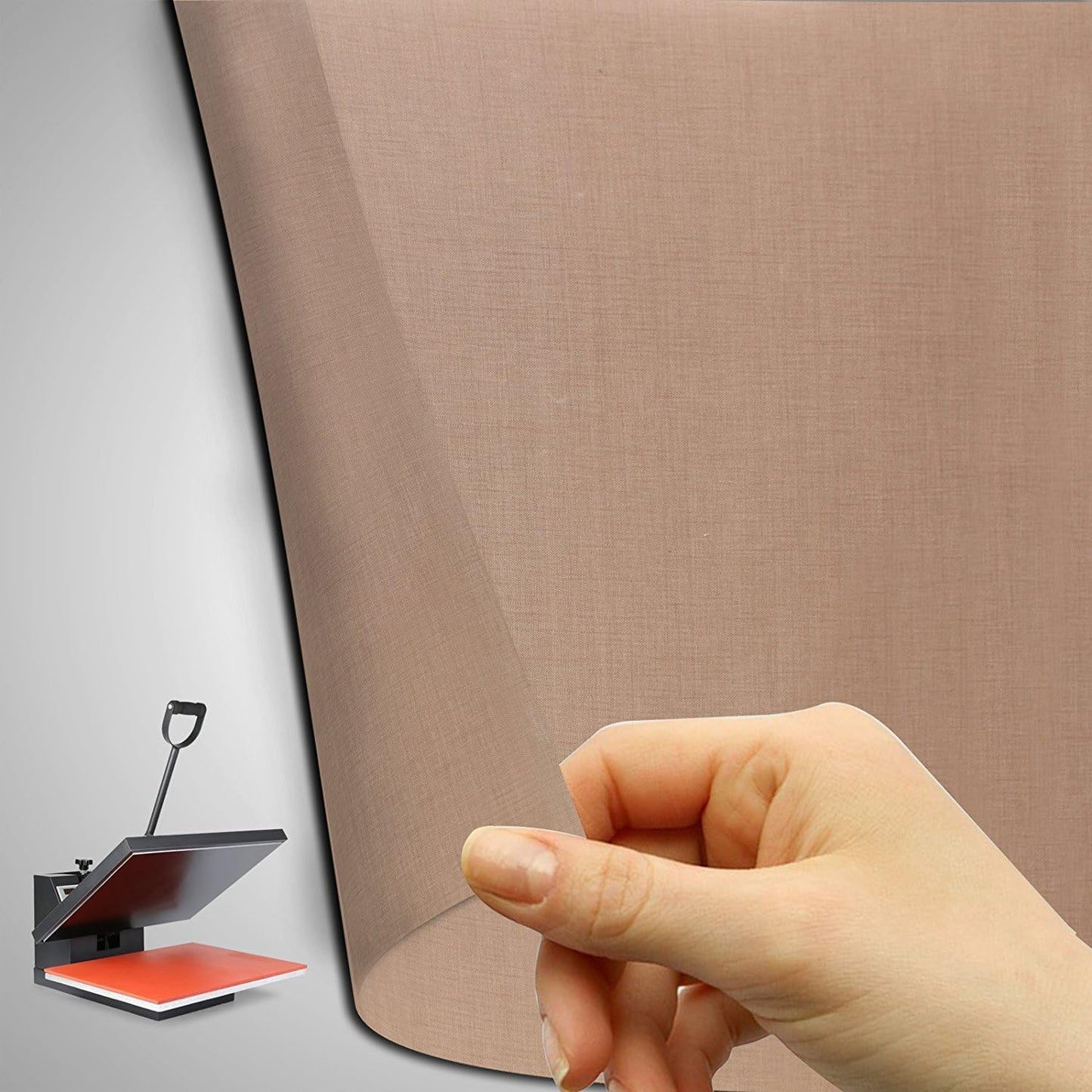 5PCS 16" x 24" PTFE Fabric Sheet 5Mil Thickness for Sublimation Printing Non-Stick Sheet Craft Mat