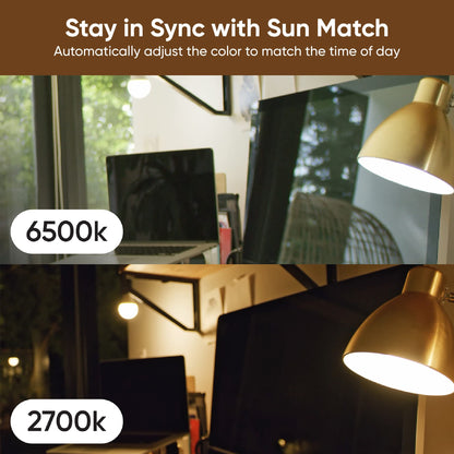 Wyze Bulb Color, 1100 Lumen WiFi RGB and Tunable White A19 Smart Bulb, Works with Alexa and Google Assistant, Two-Pack