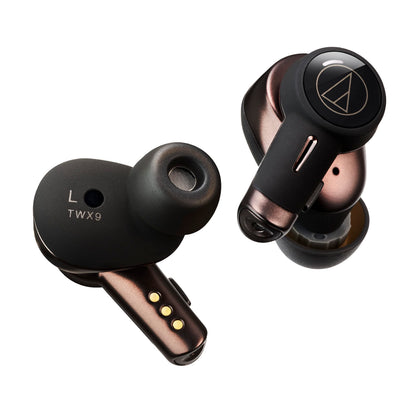 Audio-Technica ATH-TWX9 Wireless Earbuds, Premium Listening Experience with Bluetooth Wireless, Noise-Cancellation, High-Resolution Drivers with Innovative Acoustic Technology