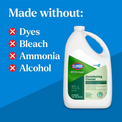 CloroxPro Clorox EcoClean Disinfecting Cleaner Refill, 128 Fluid Ounces, Pack of 4 (Package May Vary)