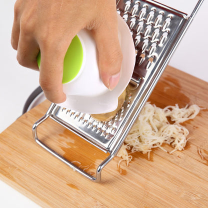 Hemoton Multi- Function Food Safety Holder Plastic Slicing Tool Food Slicer Cutter Finger Guard for Mandoline Slicer Grater Cutting (Green)