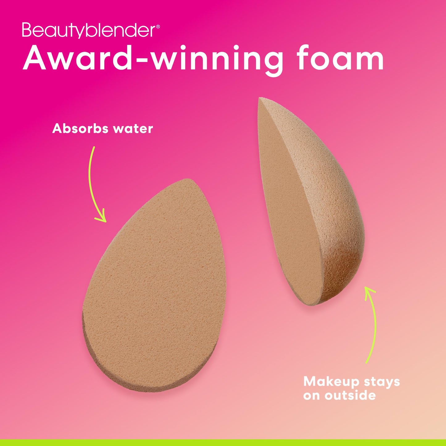 Beautyblender® | Bubble Blender Makeup Sponge | Blend Liquid Foundations, Powders and Creams | Streak Free Application | Vegan, Cruelty Free | Made in USA