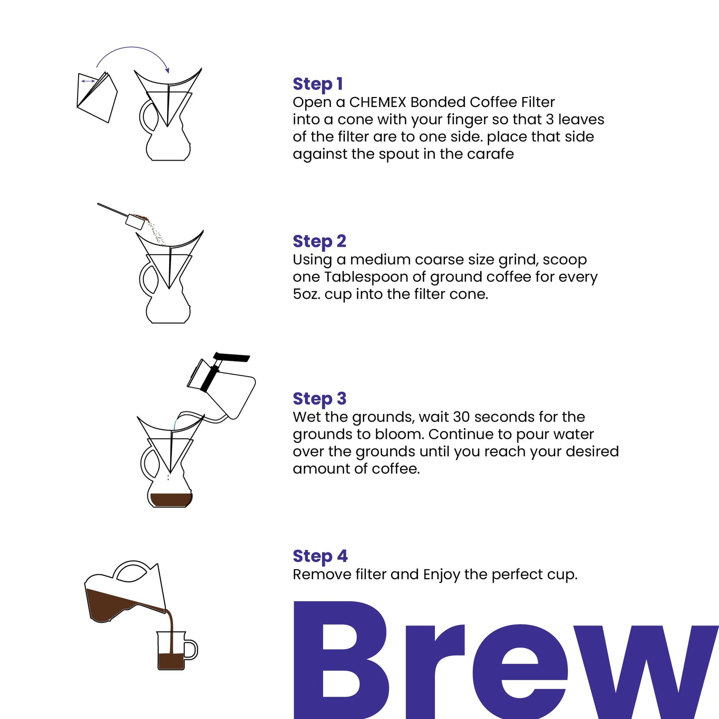 Chemex Pour-Over Glass Coffeemaker - Glass Handle Series - 10-Cup - Exclusive Packaging